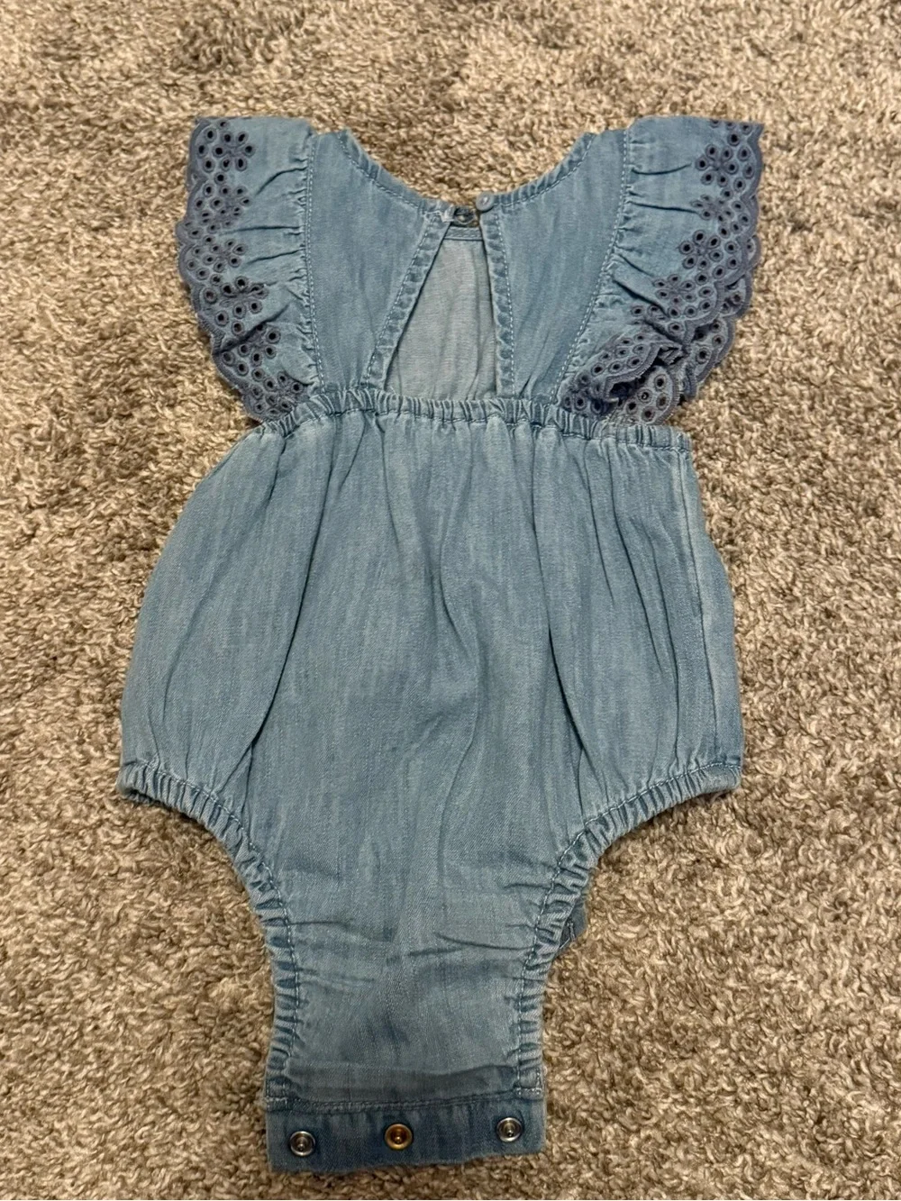BabyGAP eyelet denim romper